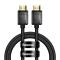 BASEUS Baseus 1m 8K HD 60Hz HDMI - HDMI Nylon Kabel Svart