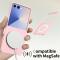  Samsung Galaxy Z Flip 7 Skal MagSafe Skin Touch Rosa