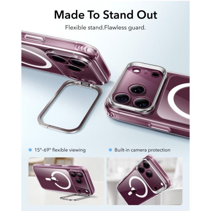 Bild 3, ESR ESR iPhone 18 Pro Max / 17 Pro Max Skal MagSafe Hybrid Kickstand