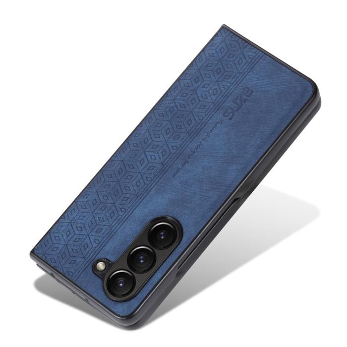 Bild 3, AZNS AZNS Galaxy Z Fold 5 Fodral Med Tryck Blå