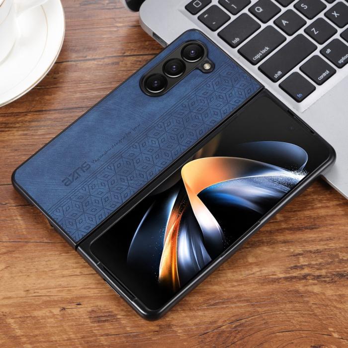 Bild 4, AZNS AZNS Galaxy Z Fold 5 Fodral Med Tryck Blå