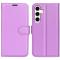  Samsung Galaxy S24 Plus Fodral Litchi Textur Lila