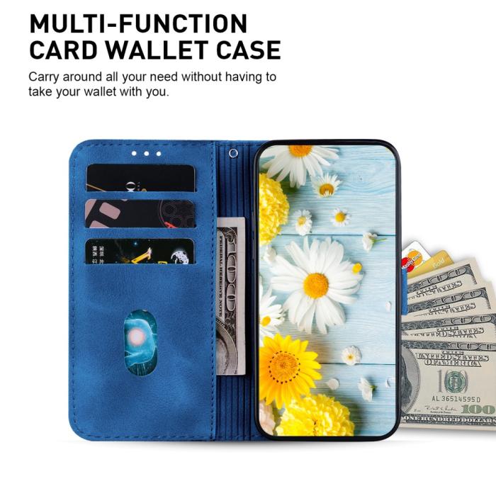 Bild 3,  Xiaomi 14 Fodral Blommigt Tryck Mörk Blå