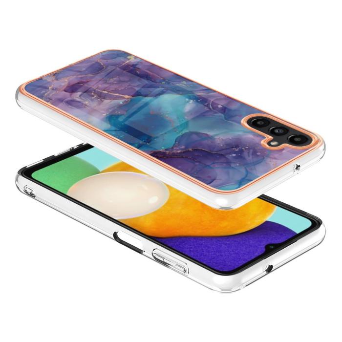 Bild 3,  Samsung Galaxy A34 5G Skal Marmor TPU Lila