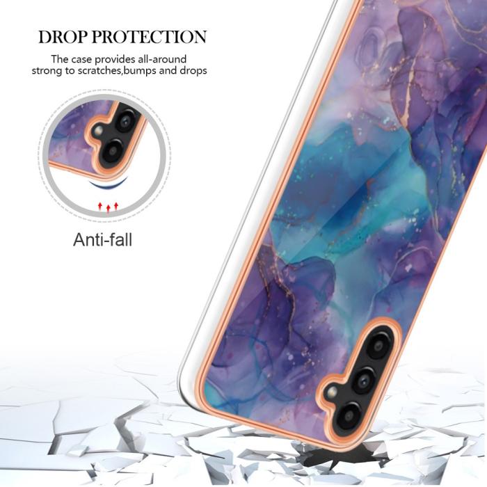Bild 5,  Samsung Galaxy A34 5G Skal Marmor TPU Lila