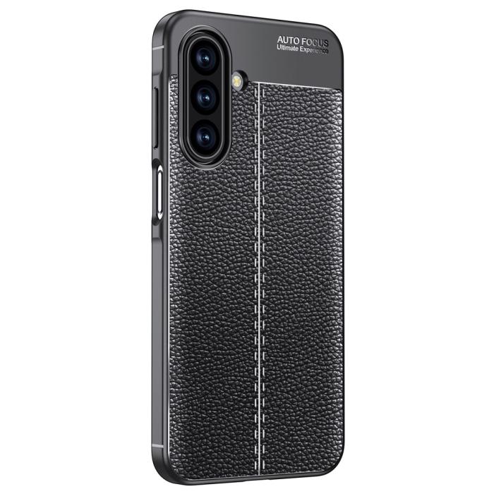 Bild 2,  Samsung Galaxy A17 Skal Litchi Textur Svart