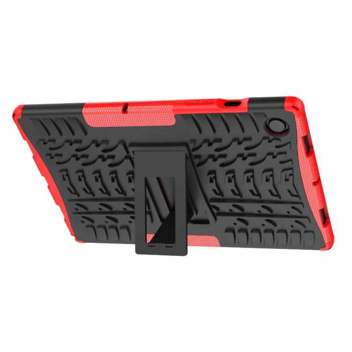 Bild 5,  Samsung Galaxy Tab A8 10.5 (2021) Skal Rugged Kickstand Armor Röd