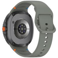  Galaxy Watch 8 46/44/40 mm Klockarmband Silkon Milit&auml;r Gr&ouml;n