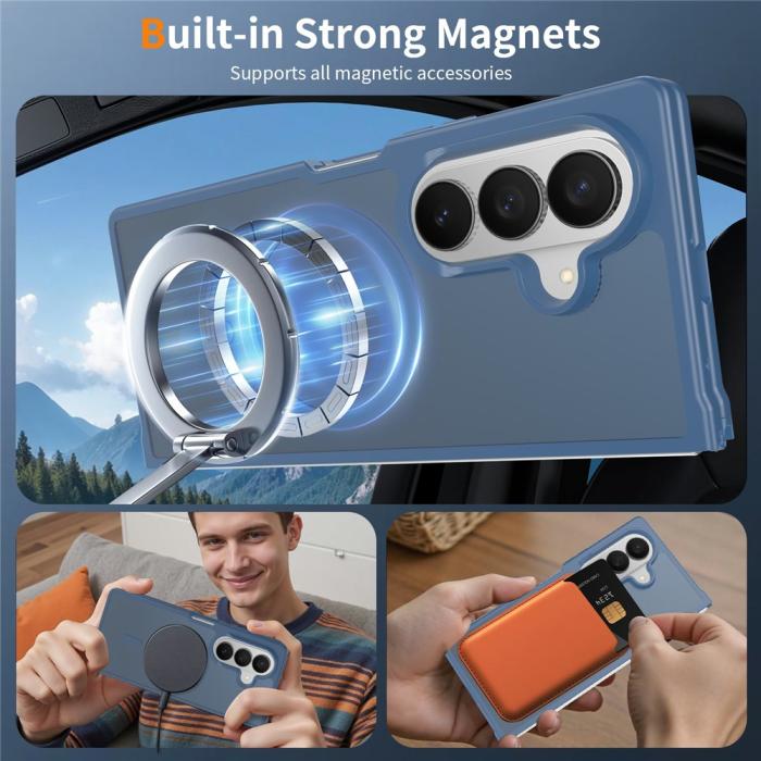 Bild 6,  Samsung Galaxy Z Fold 8 Ultra Skal MagSafe TPU Blå