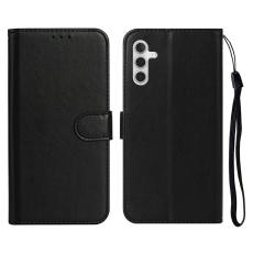  Samsung Galaxy S25 FE Fodral L&auml;der Svart