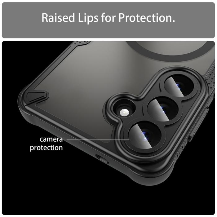 Bild 6,  Samsung Galaxy S26 Plus Skal MagSafe Hybrid Armor Svart