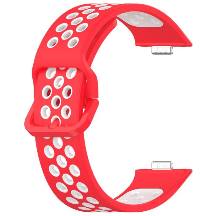 Bild 2,  Huawei Watch Fit 3 Sportarmband Dual-Color Röd/Vit