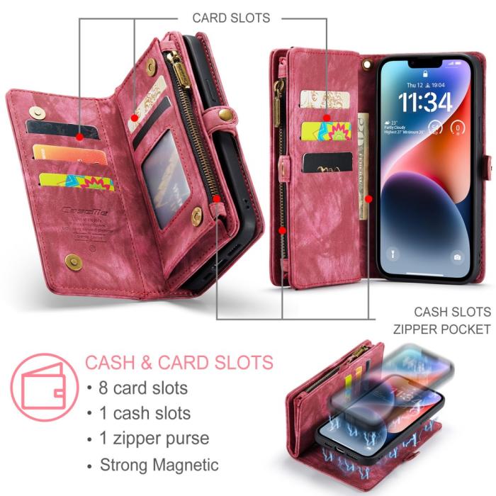 Bild 6, CASEME CASEME iPhone 15 Plus Fodral/Skal Magnet 2in1 Multifunktionell