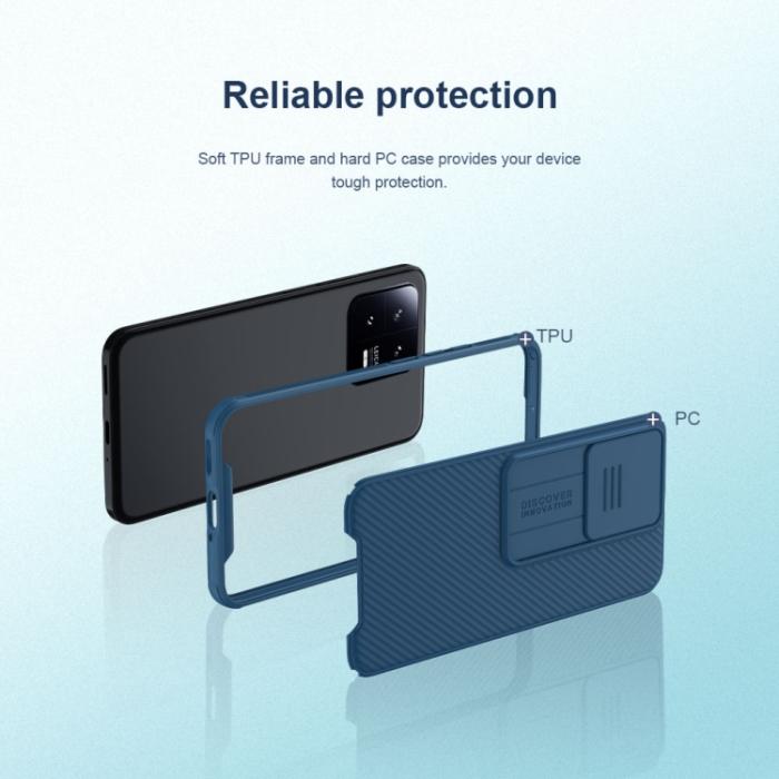 Bild 4, NILLKIN NILLKIN Xiaomi 13 5G Skal CamShield Pro Blå