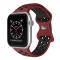 ColorPop Sportarmband Dual-Color Apple Watch 42/41/40/38 mm (M/L) Vinröd/Svart