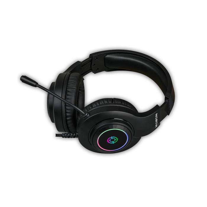 Bild 4, NORTH NORTH Gaming Headset H100 RGB Svart