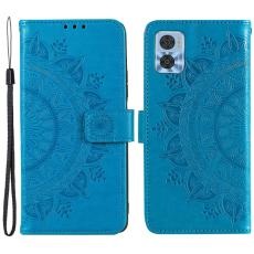 Motorola Moto E22i Fodral Mandala L&auml;der Bl&aring;