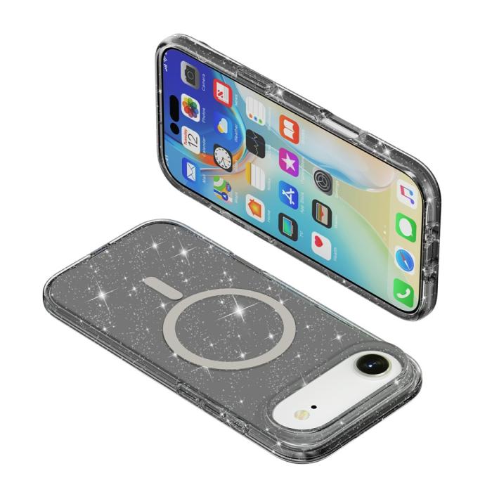 Bild 2,  iPhone Air Skal MagSafe Glitter Svart