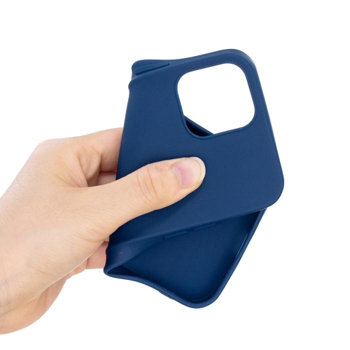 Bild 4,  iPhone 12 / 12 Pro - Solid Matt TPU Skal - Mörk Blå