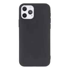  iPhone 12 / 12 Pro - Solid Matt TPU Skal - Svart