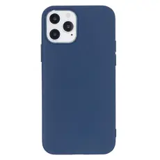  iPhone 12 / 12 Pro - Solid Matt TPU Skal - M&ouml;rk Bl&aring;