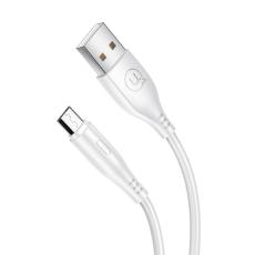 USAMS USAMS 1 Meter MicroUSB Kabel - Vit