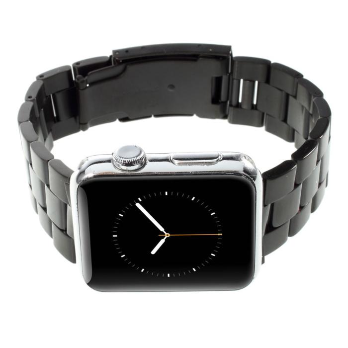 Bild 2,  Metallarmband Apple Watch 42/44/45/46/49 mm Svart