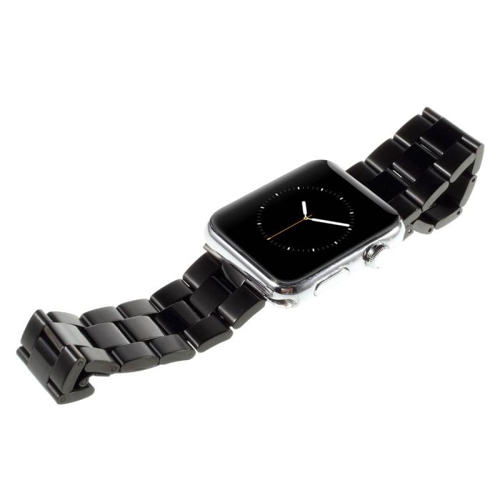 Bild 3,  Metallarmband Apple Watch 42/44/45/46/49 mm Svart