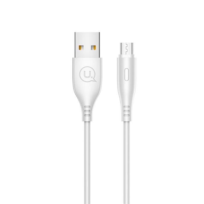 Bild 2, USAMS USAMS 1 Meter MicroUSB Kabel - Vit