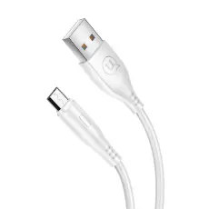 USAMS USAMS 1 Meter MicroUSB Kabel - Vit