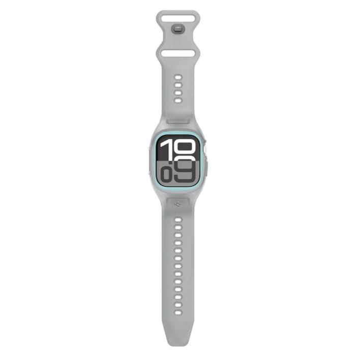 Bild 5, Spigen Spigen Apple Watch 11 / 10 46 mm Skal / Armband Liquid Air Pro Grå