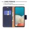 Samsung Galaxy A53 5G Fodral Litchi Shark Läder Mörk Blå