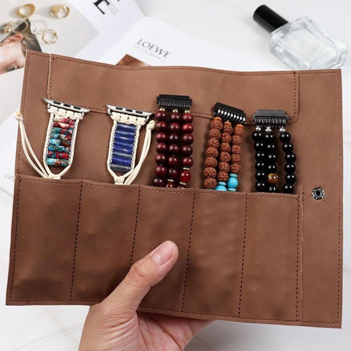 Bild 2,  Väska Till Klockarmband Läder Mörk Brun