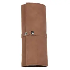  V&auml;ska Till Klockarmband L&auml;der M&ouml;rk Brun