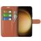  Samsung Galaxy S24 Plus Fodral Litchi Textur Brun