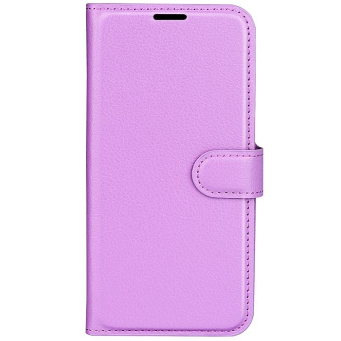 Bild 5,  Samsung Galaxy S24 Plus Fodral Litchi Textur Lila