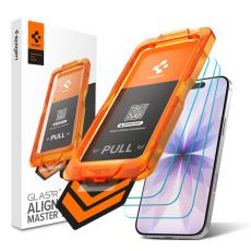 Spigen Spigen iPhone 17 3-PACK Sk&auml;rmskydd ALM GLAS.tR H&auml;rdat Glas