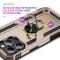  iPhone 16 Pro Max Skal Shockproof Hybrid Ring Guld
