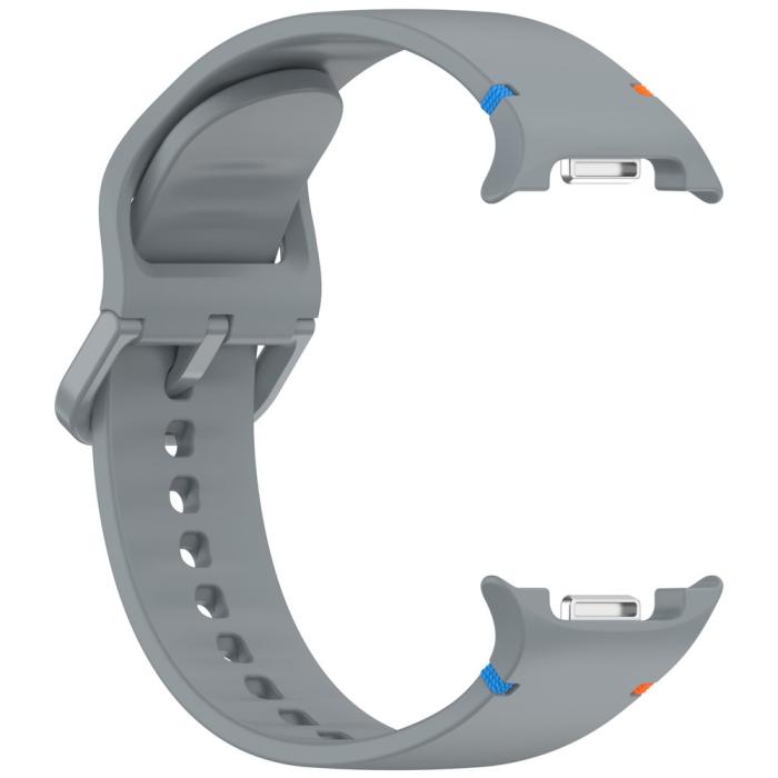 Bild 4,  Galaxy Watch 8 46/44/40 mm Klockarmband Silkon Grå
