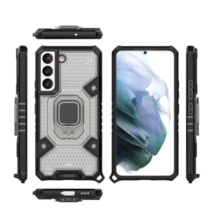 Bild 3,  Samsung Galaxy S22 Skal Ring Shockproof Hybrid Grå