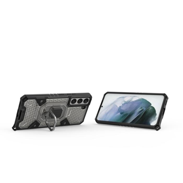 Bild 4,  Samsung Galaxy S22 Skal Ring Shockproof Hybrid Grå