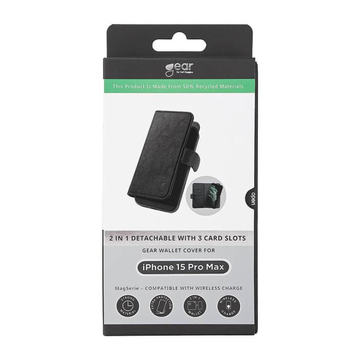Bild 2, Gear GEAR iPhone 15 Pro Max 2in1 MagSafe Magnet Fodral / Skal Svart