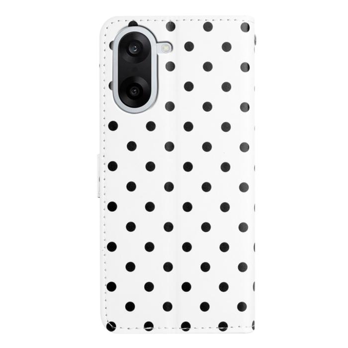 Bild 2,  OnePlus Nord CE5 Fodral Polka Dot Vit / Svart