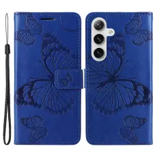  Samsung Galaxy S24 Fodral Fj&auml;ril Tryck Bl&aring;