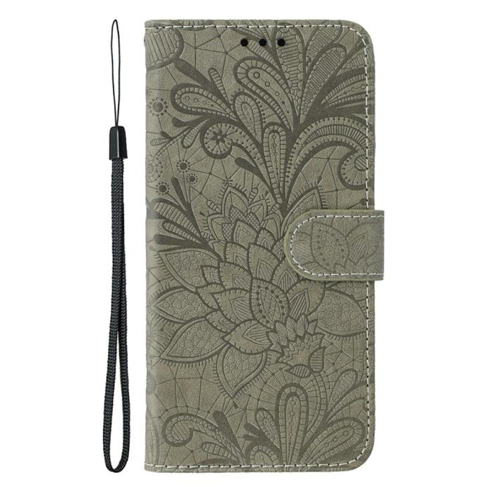 Bild 4,  Samsung Galaxy S26 Ultra Fodral Med Blommigt Tryck Grå