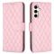  Samsung Galaxy S24 FE Fodral Diamond Läder Rosa