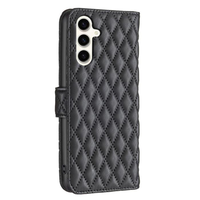 Bild 5,  Samsung Galaxy S24 FE Fodral Diamond Läder Svart