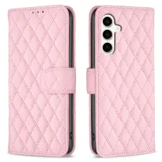  Samsung Galaxy S24 FE Fodral Diamond L&auml;der Rosa
