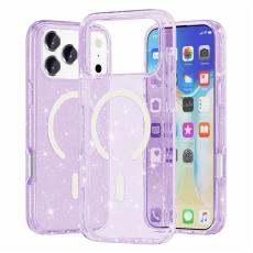  iPhone 17 Pro Max Skal MagSafe Glitter Lila