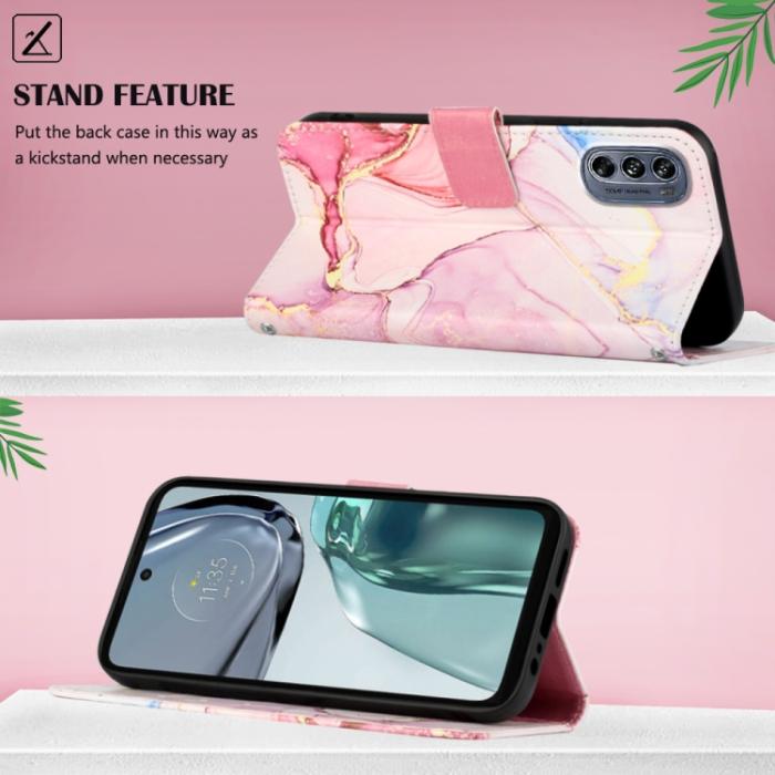 Bild 3,  Motorola Moto G62 5G Fodral Marmor Roséguld